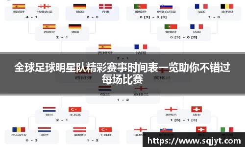 全球足球明星队精彩赛事时间表一览助你不错过每场比赛